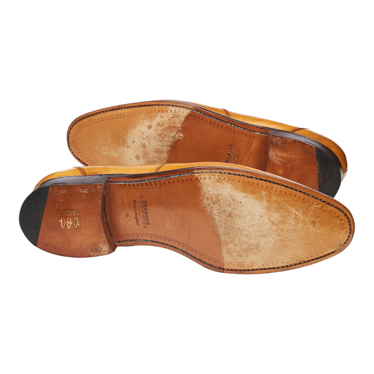 Charles Tyrwhitt Tan Brown Leather Loafers UK 10.5 F