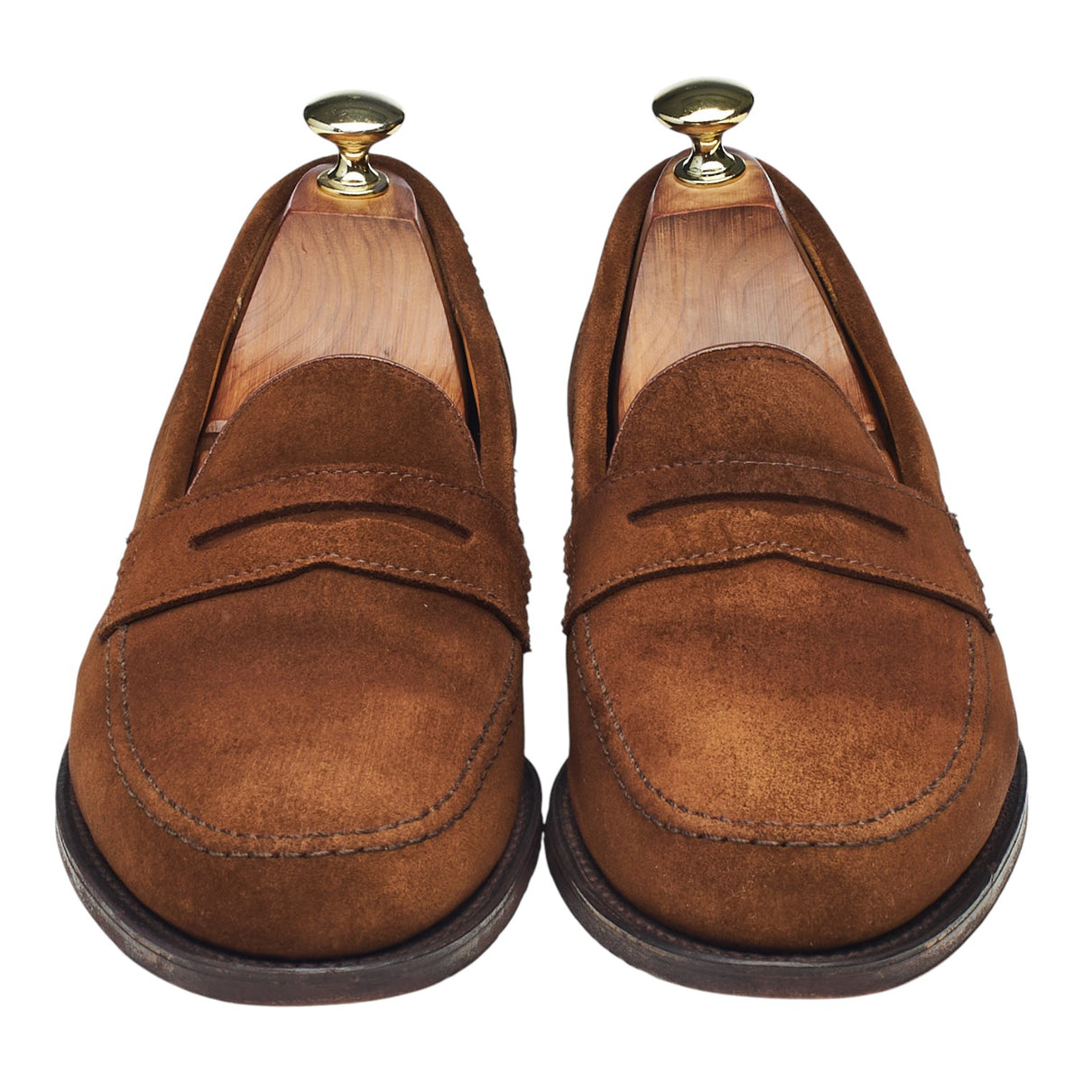 Gordon Scott Snuff Brown Suede Loafers UK 7 F