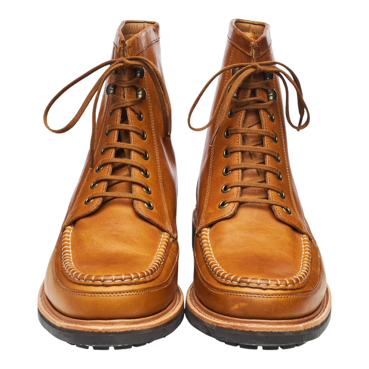 'Kinsey' Tan Brown Leather Boots UK 11.5 G