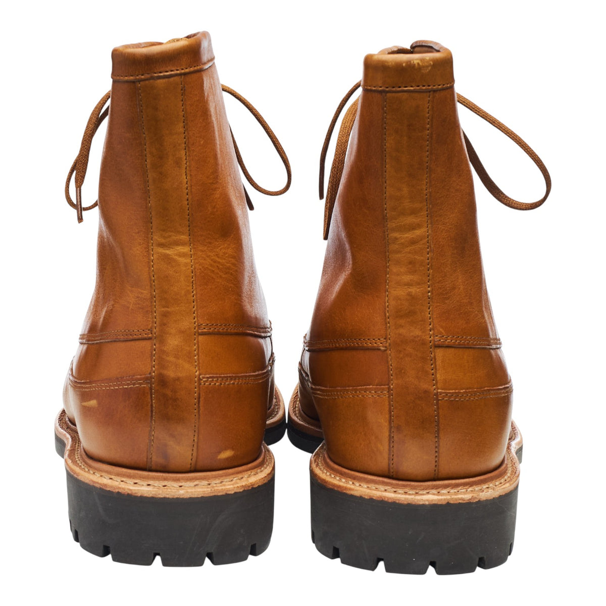 'Kinsey' Tan Brown Leather Boots UK 11.5 G