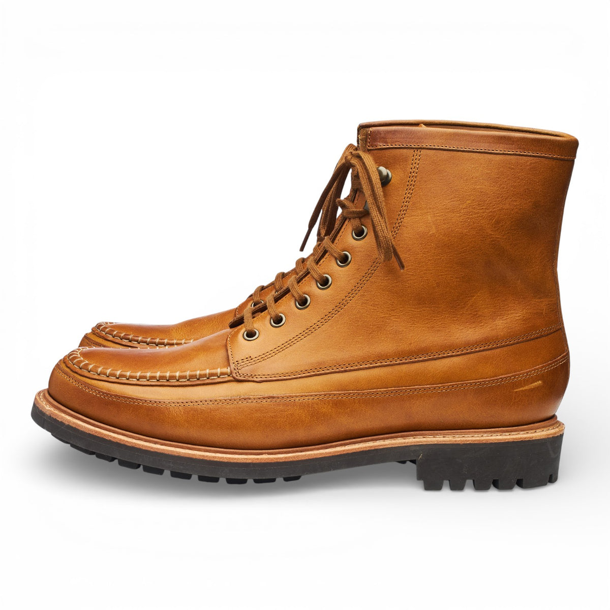 'Kinsey' Tan Brown Leather Boots UK 11.5 G