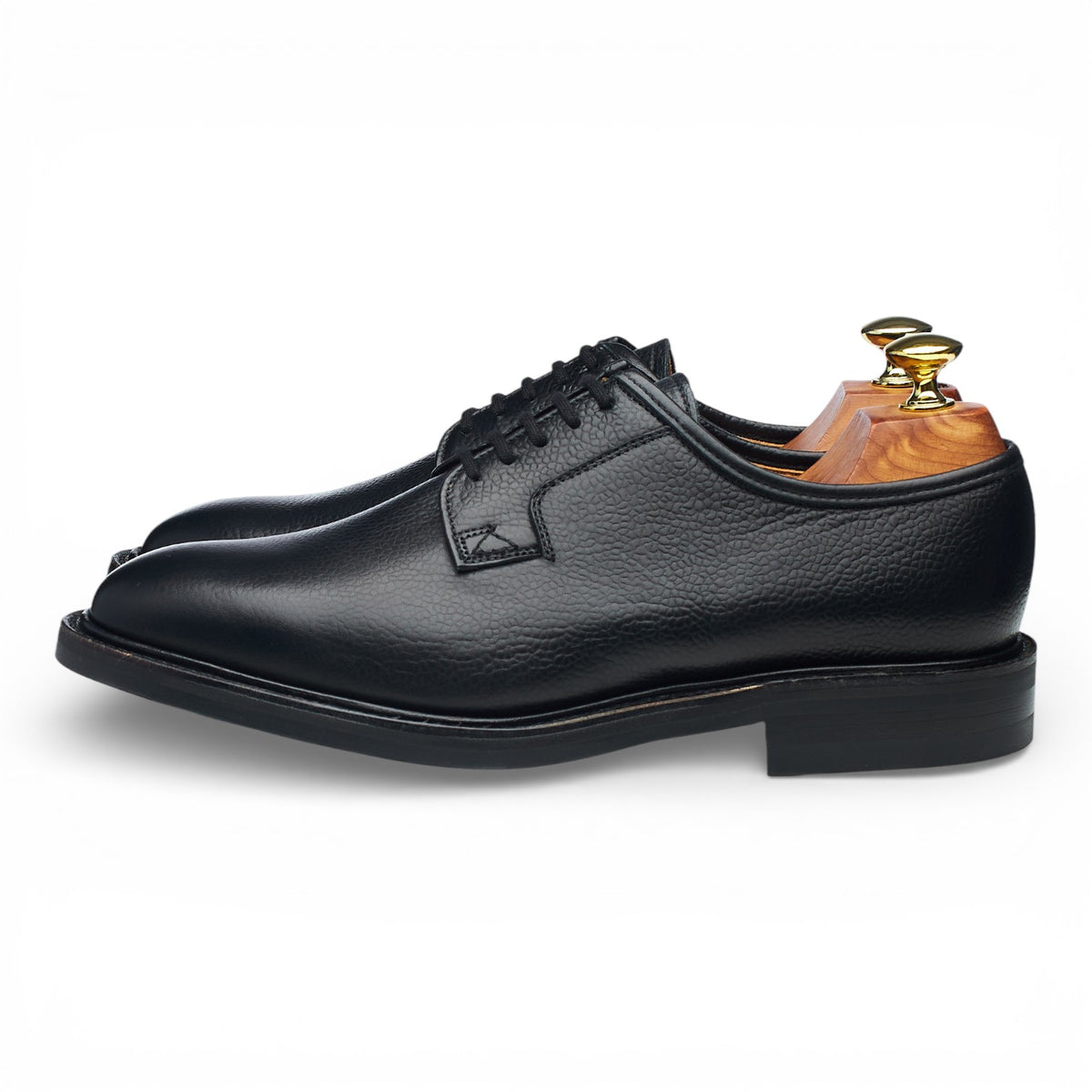 Shipton & Heneage 'Fernie' Black Grain Leather Derby UK 7 F