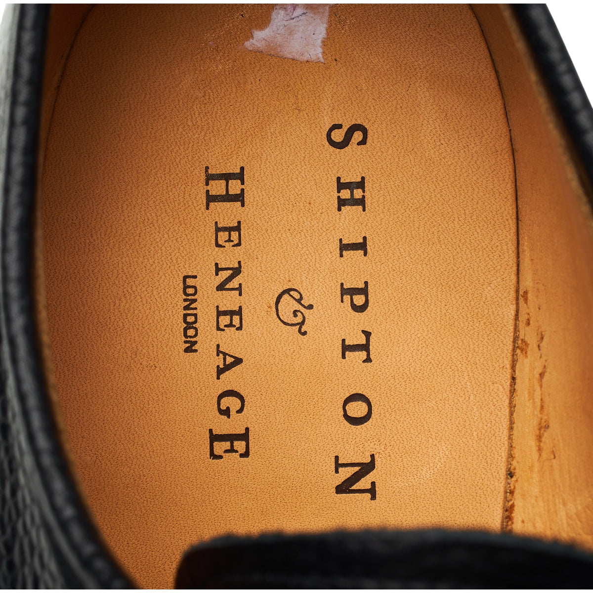Shipton & Heneage 'Fernie' Black Grain Leather Derby UK 7 F