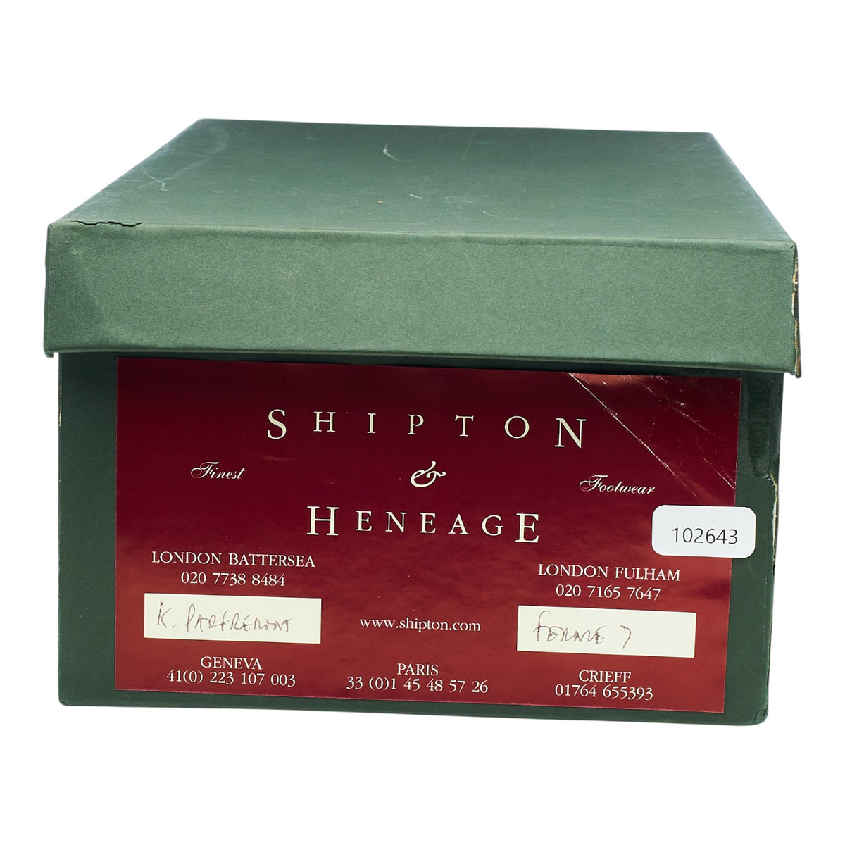 Shipton & Heneage 'Fernie' Black Grain Leather Derby UK 7 F