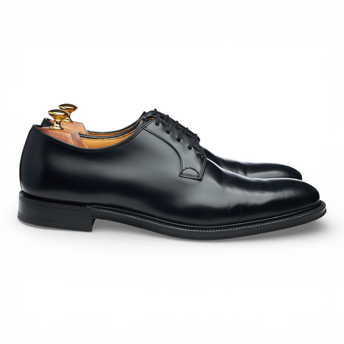 'Bern' Black Leather Derby UK 11 F