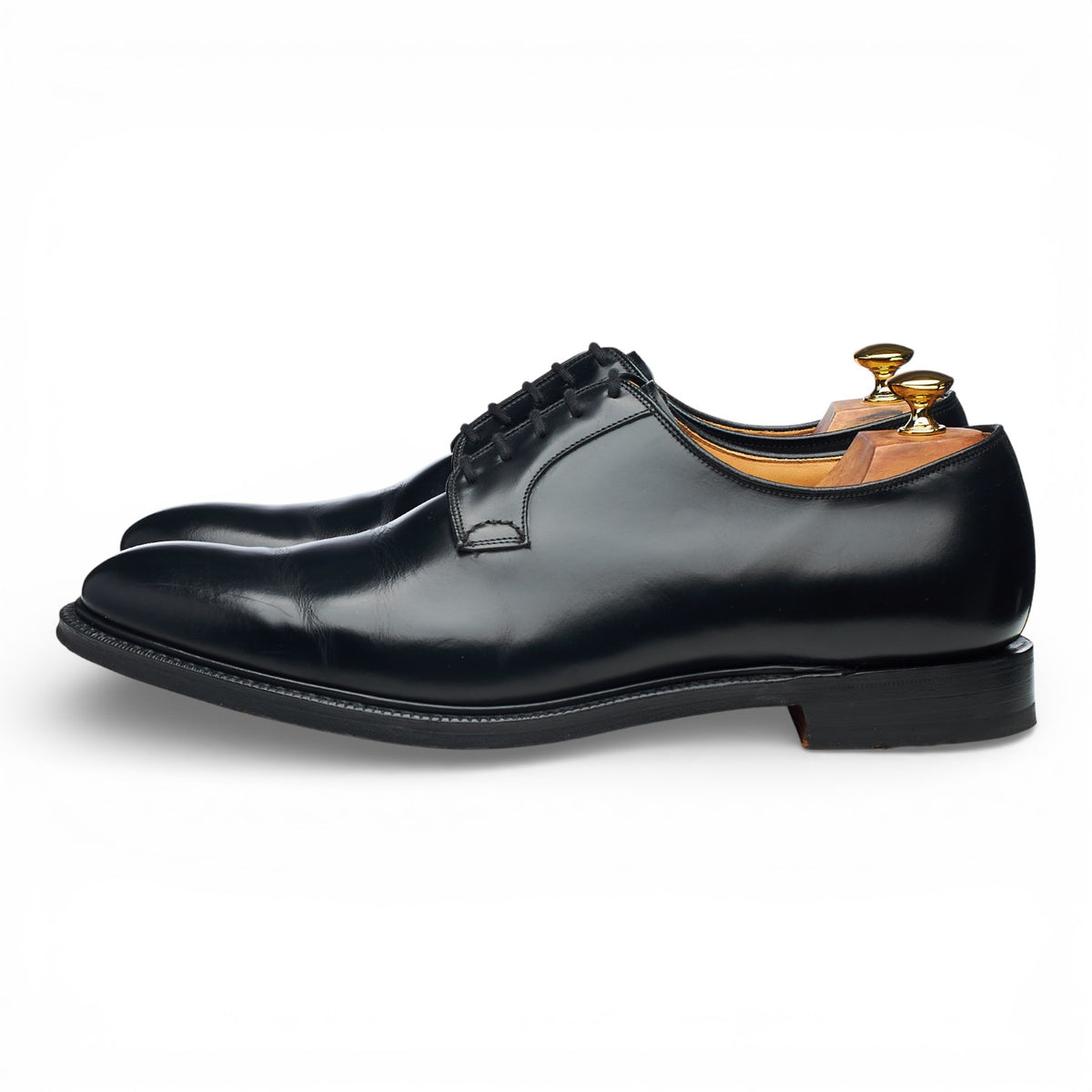 'Bern' Black Leather Derby UK 11 F