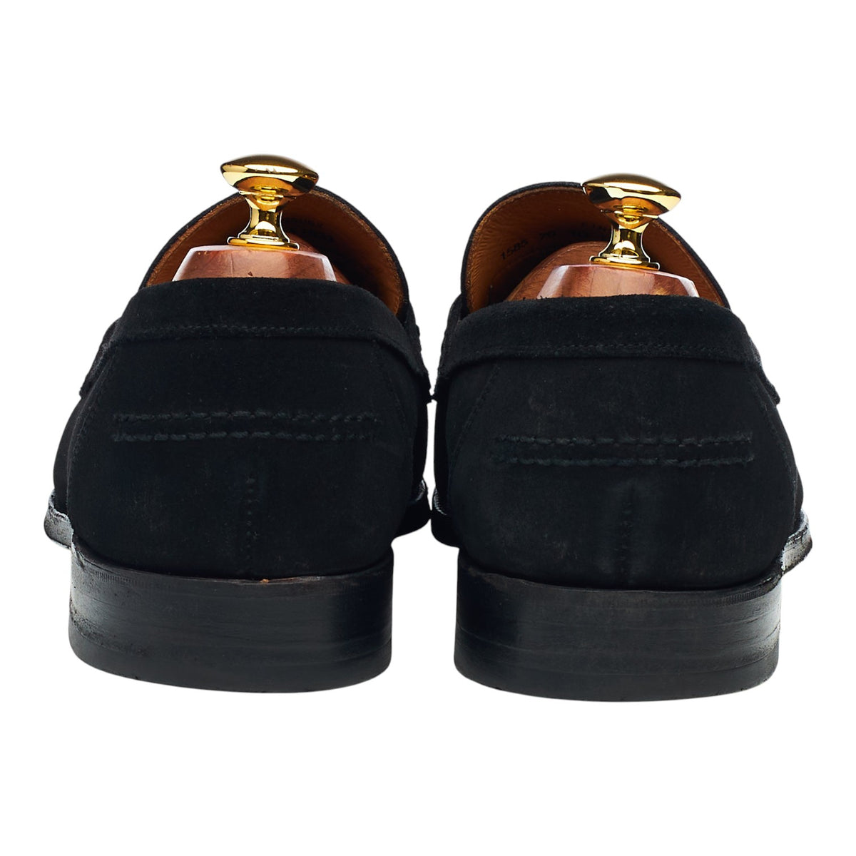 'Finsbury' Black Suede Loafers UK 10 EX