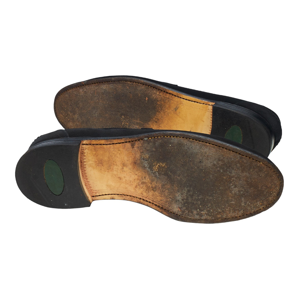 'Finsbury' Black Suede Loafers UK 10 EX