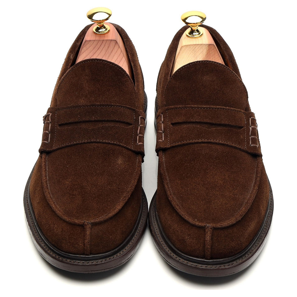 &#39;James&#39; Dark Brown Suede Loafer UK 7