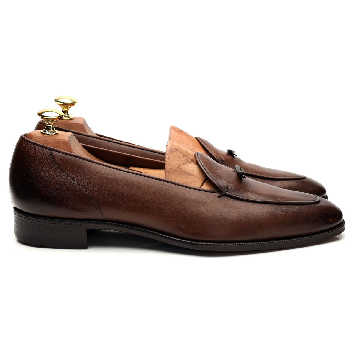 &#39;Fresco&#39; Brown Leather Loafer UK 9 D