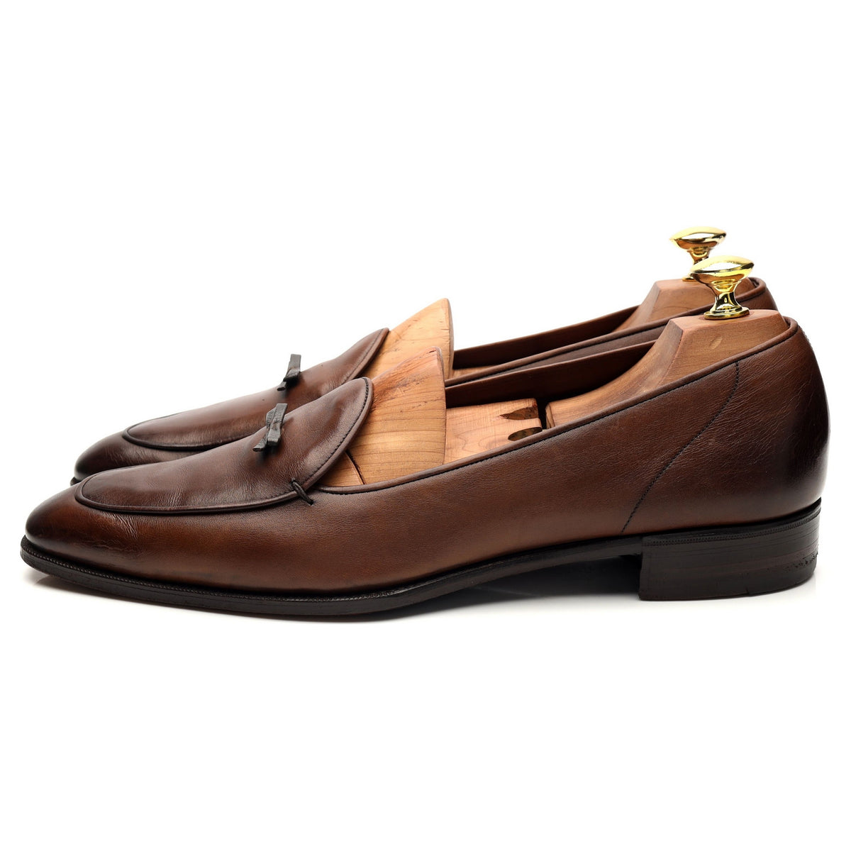 &#39;Fresco&#39; Brown Leather Loafer UK 9 D