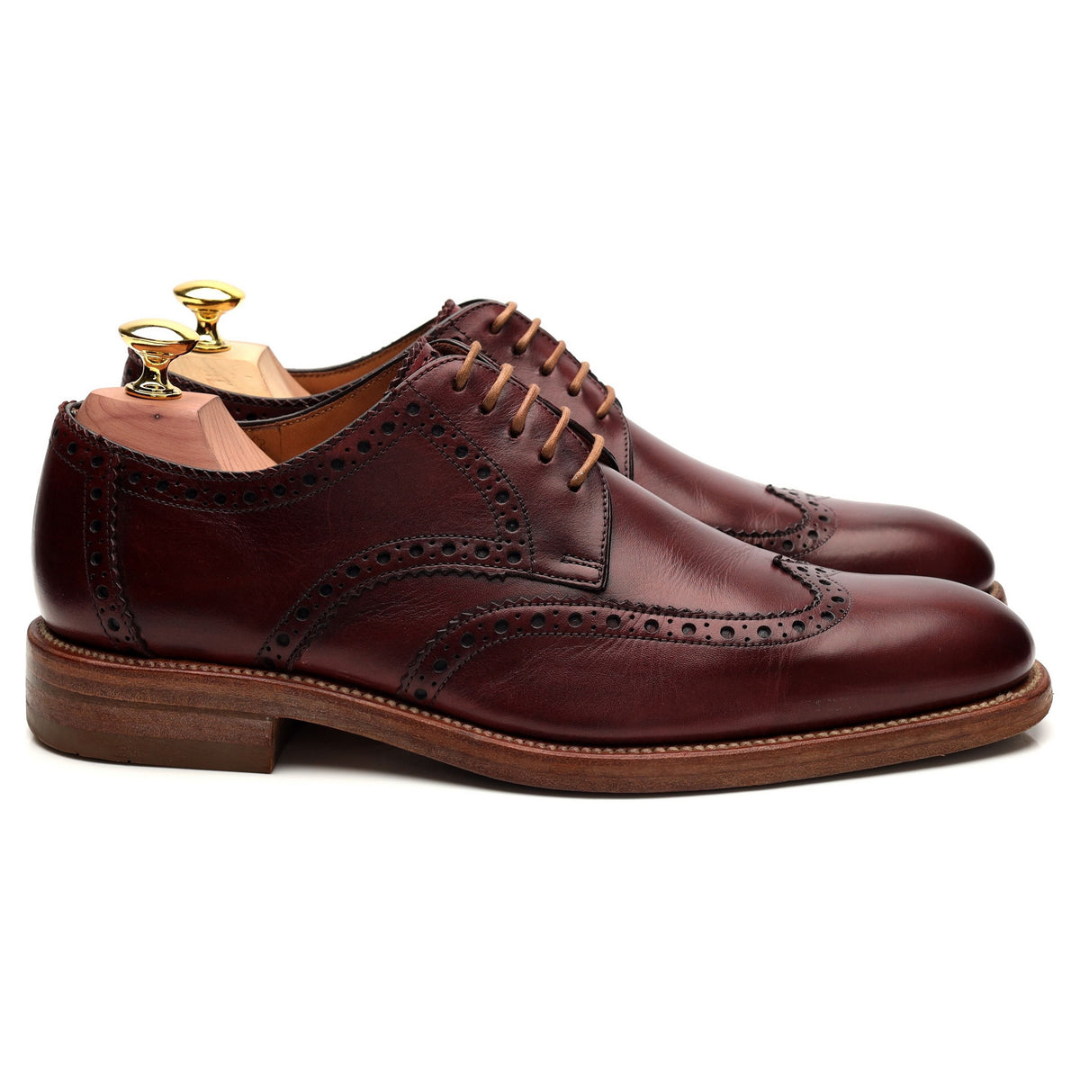 Design &#39;Rankin&#39; Burgundy Leather Derby Brogue UK 7 F