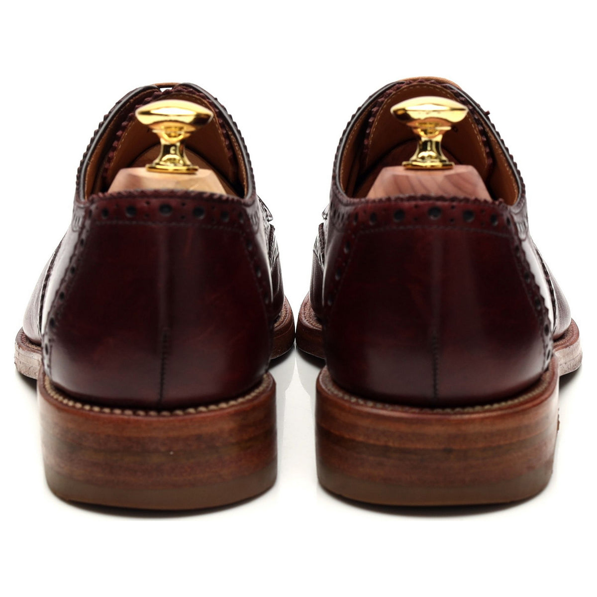 Design &#39;Rankin&#39; Burgundy Leather Derby Brogue UK 7 F