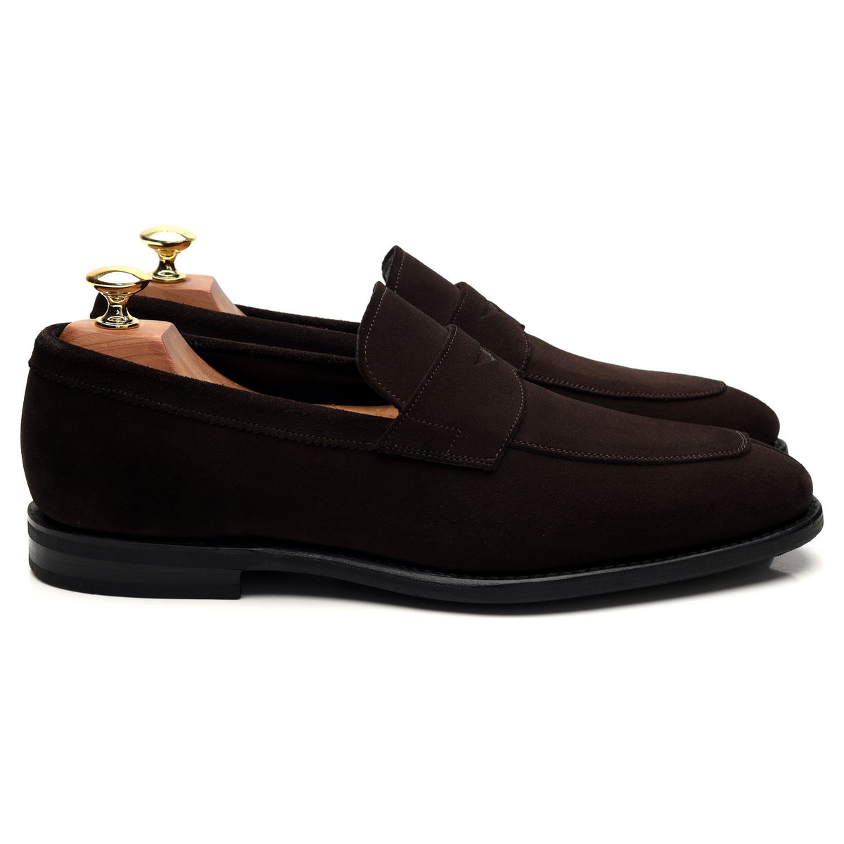 &#39;Parham&#39; Dark Brown Suede Loafers UK 7 F