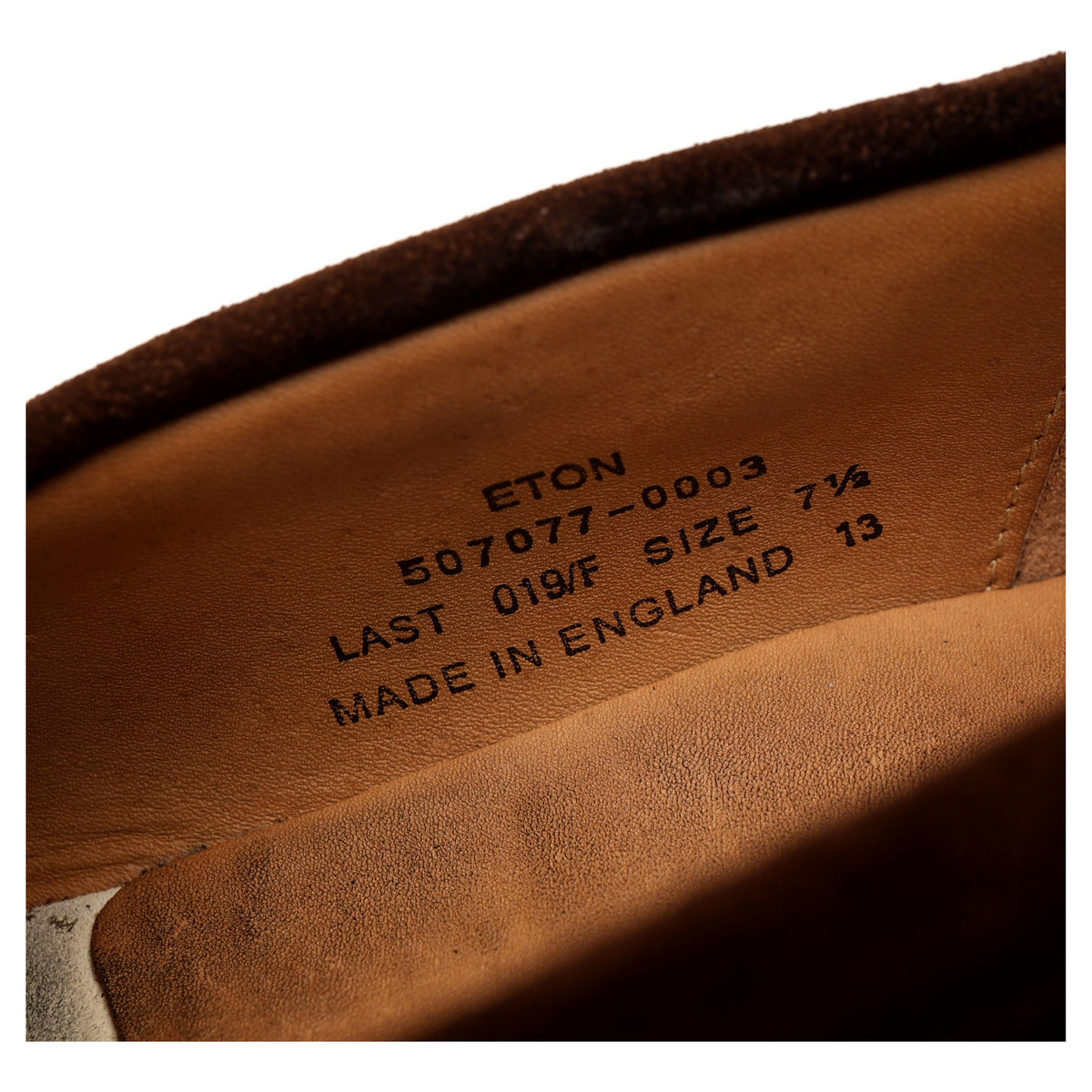 &#39;Eton&#39; Brown Suede Loafer UK 7.5 F