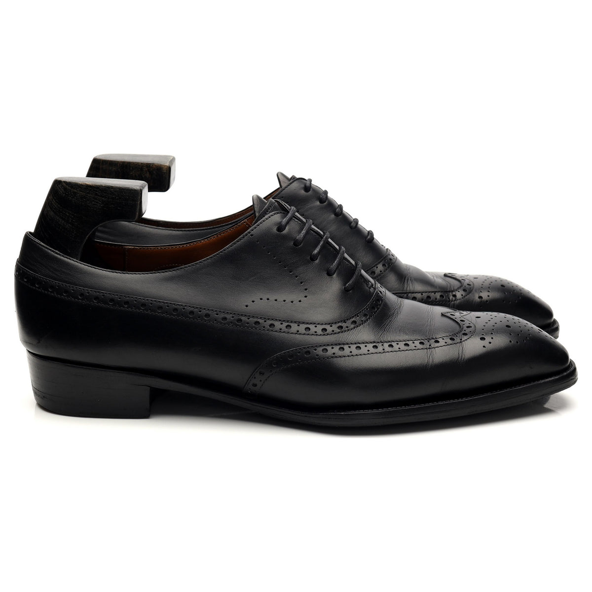 &#39;Duxton&#39; Black Leather Oxford Brogues UK 7.5 E