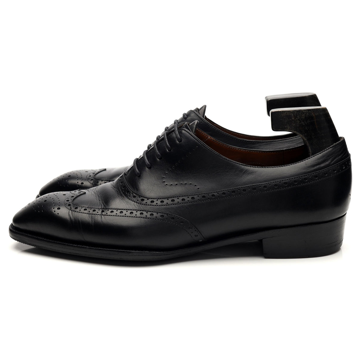 &#39;Duxton&#39; Black Leather Oxford Brogues UK 7.5 E