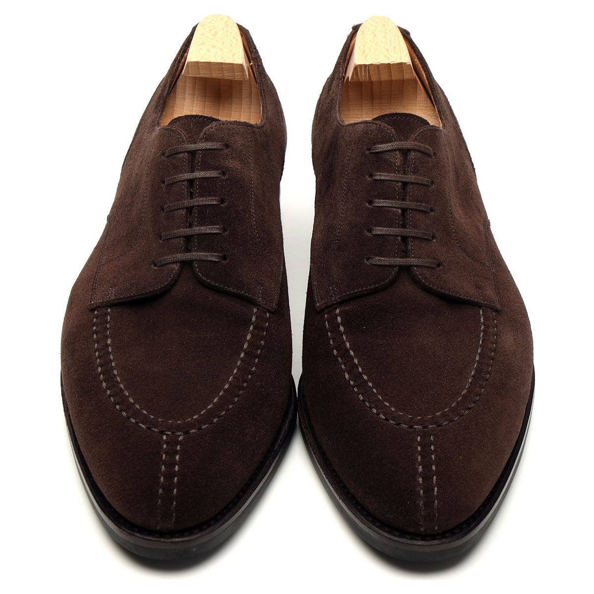 &#39;136 Artista&#39; Dark Brown Suede Derby UK 7.5 G