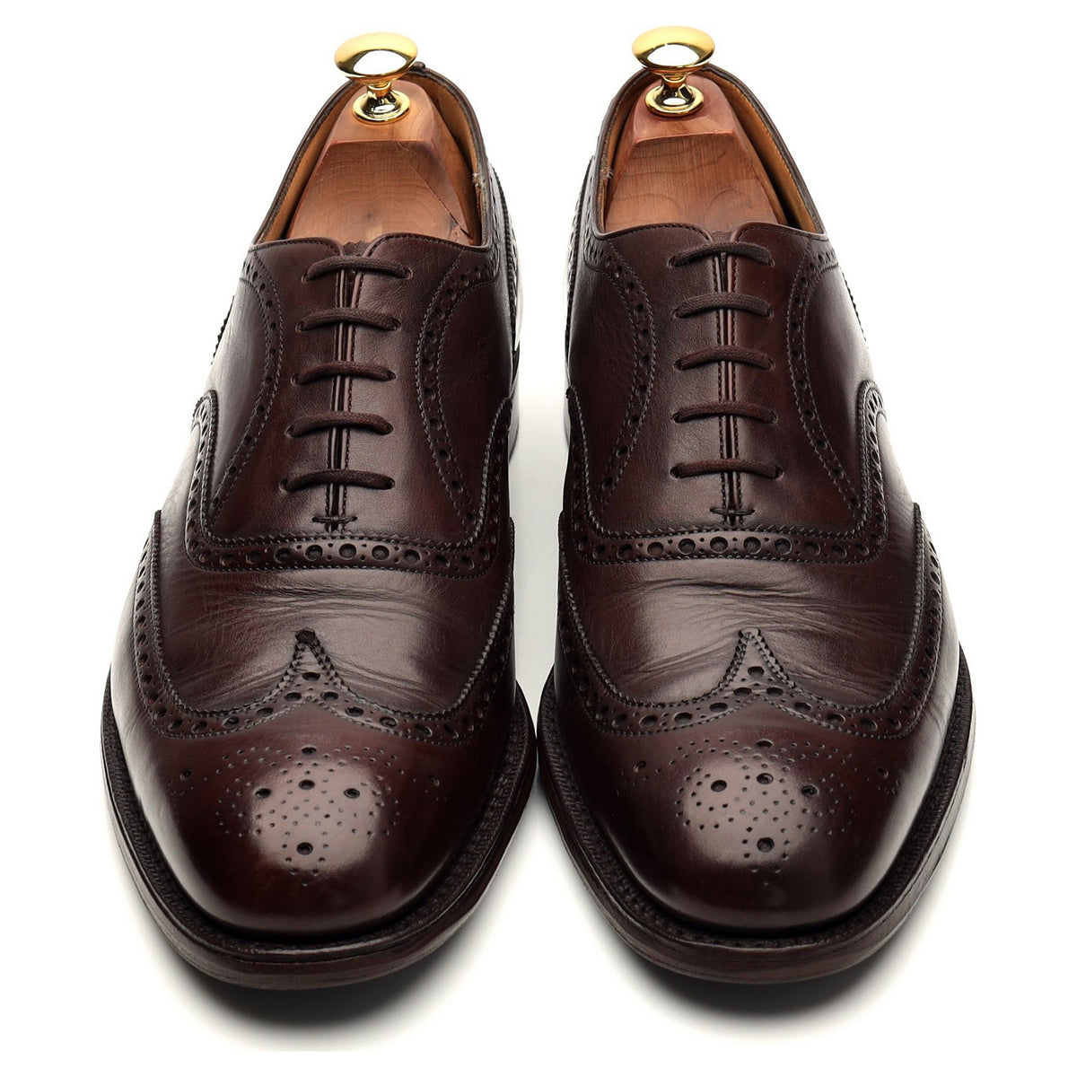 &#39;Chetwynd&#39; Dark Brown Leather Oxford Brogue UK 9.5 F