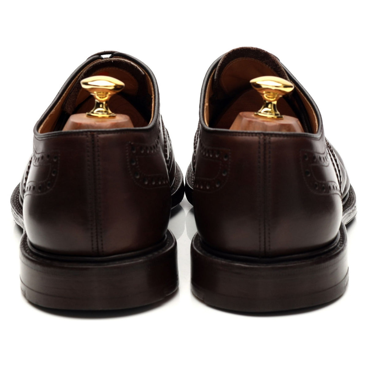 &#39;Clifford&#39; Brown Leather Oxford Brogue UK 9.5 G