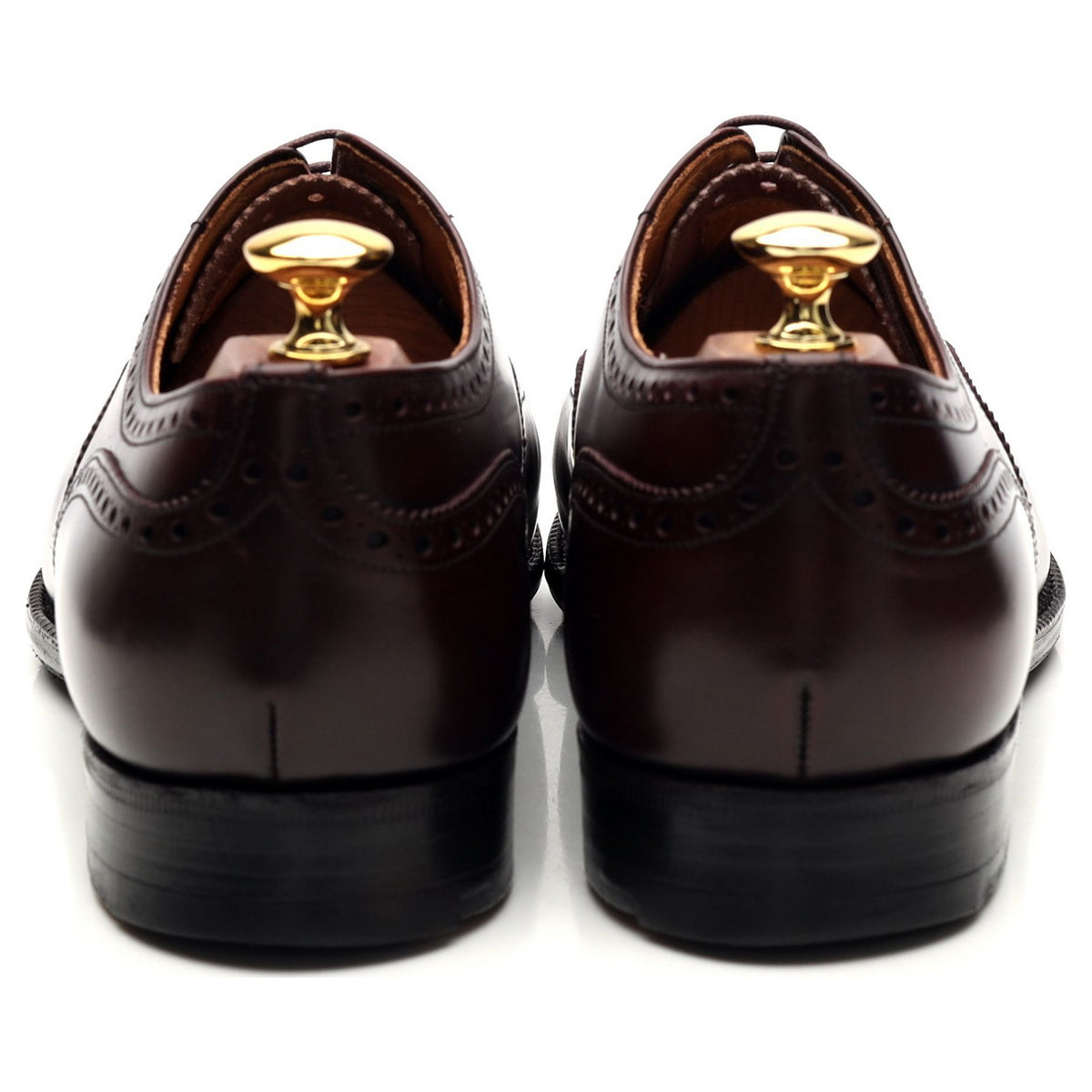 &#39;Crantock&#39; Burgundy Leather Oxford Brogue UK 9 F