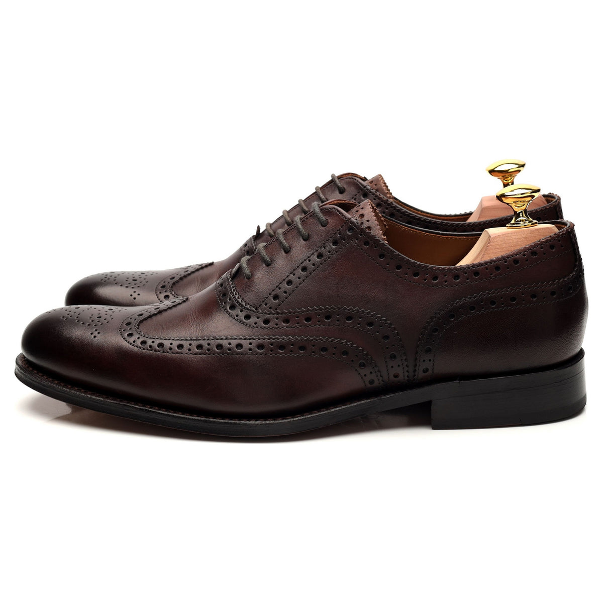 &#39;Dylan&#39; Dark Brown Leather Oxford Brogue UK 7 F