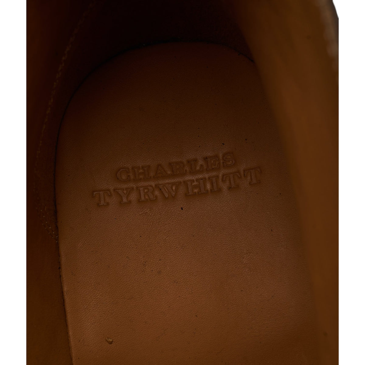 Charles Tyrwhitt Black Leather Brogue Boots UK 8