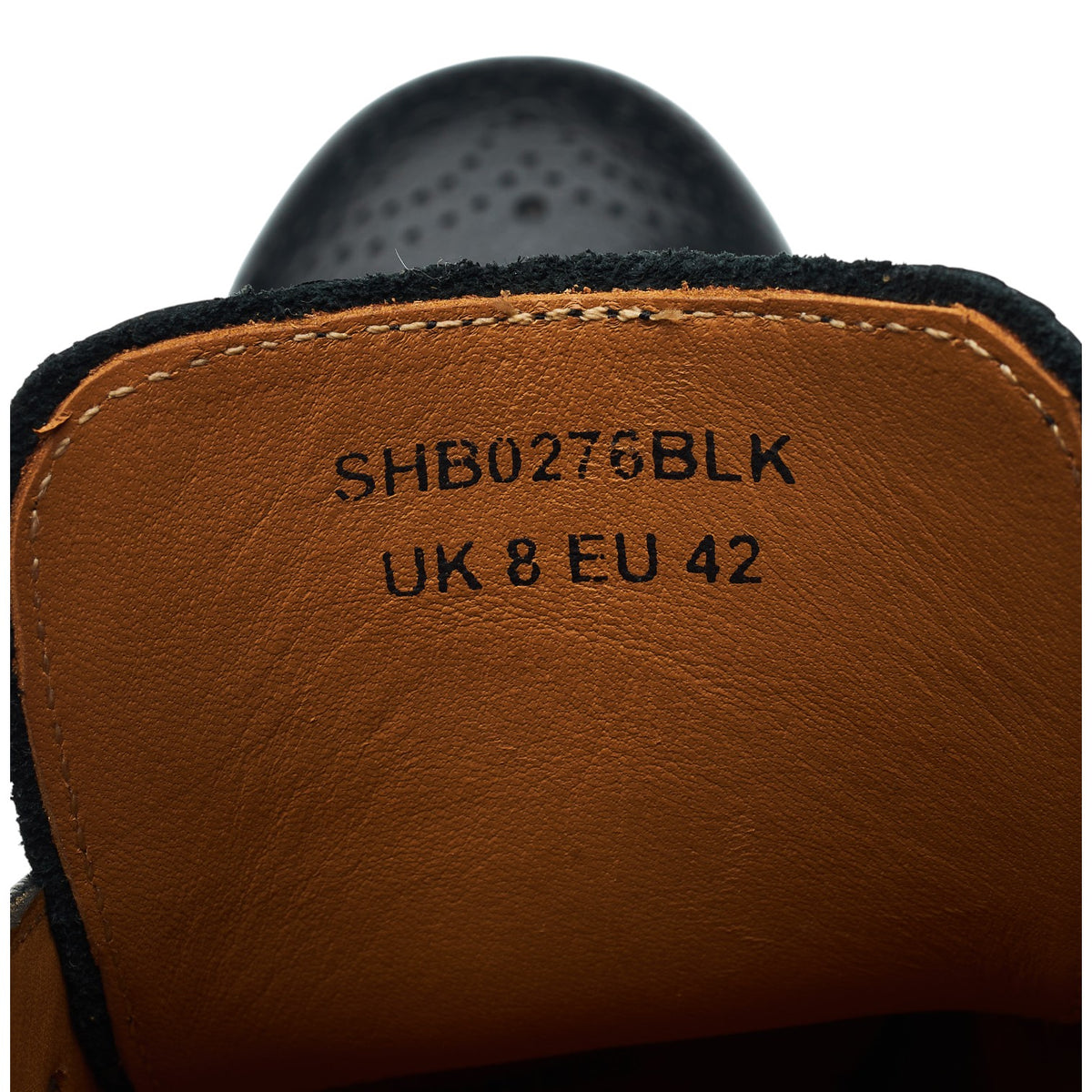 Charles Tyrwhitt Black Leather Brogue Boots UK 8