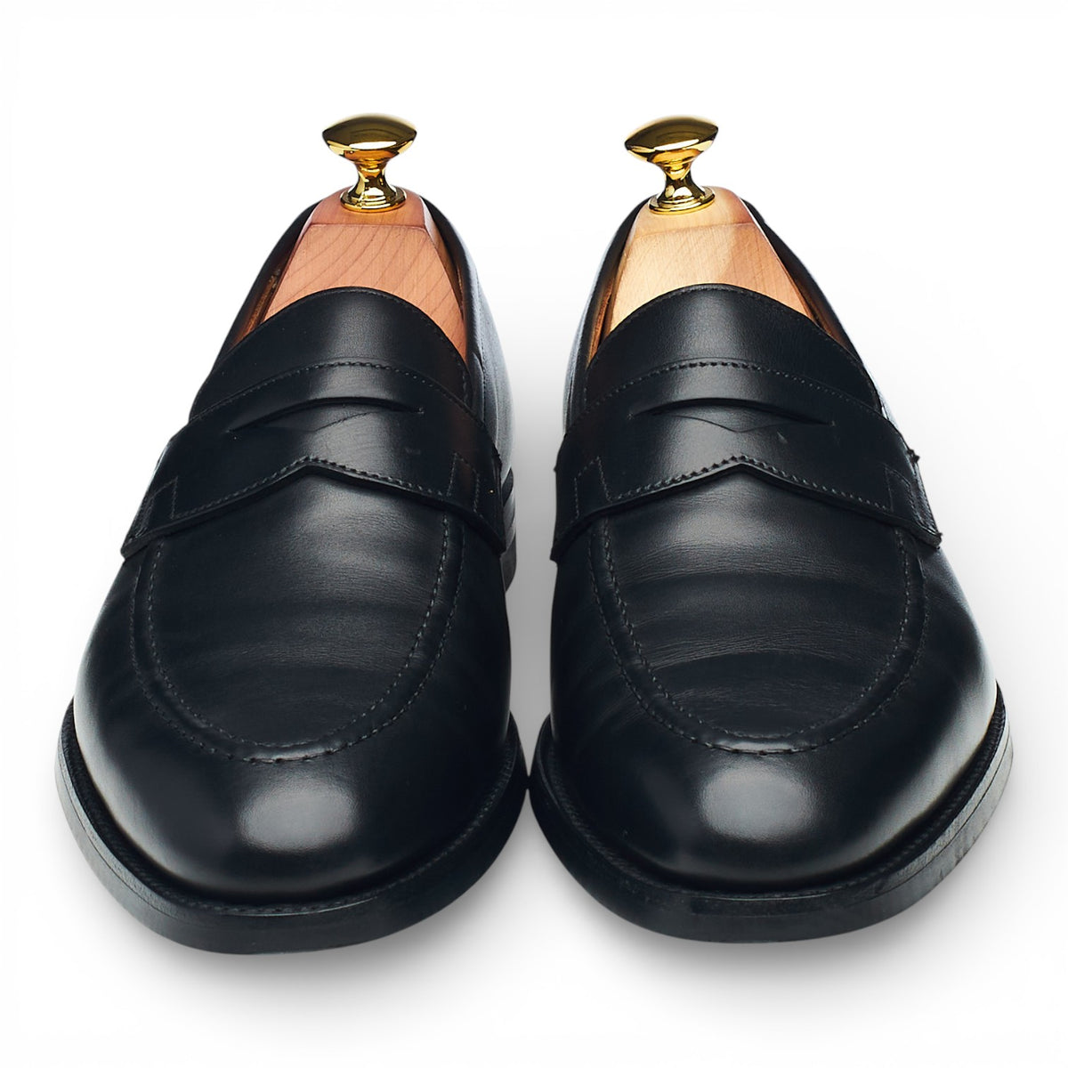 'Sydney' Black Leather Loafers UK 7 E