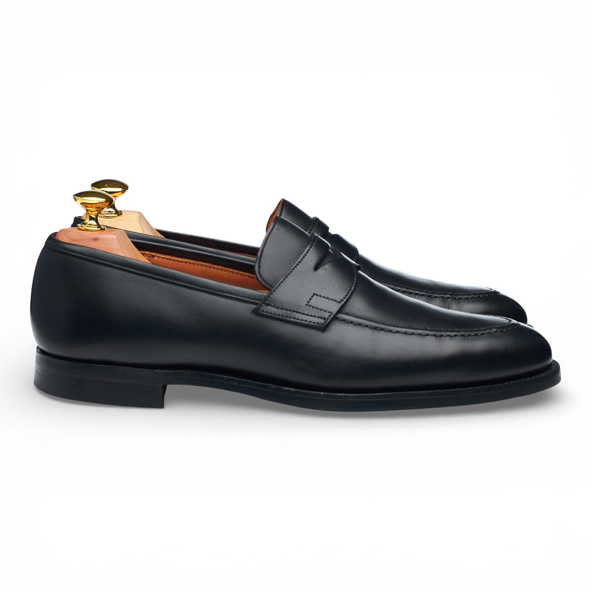 'Sydney' Black Leather Loafers UK 7 E