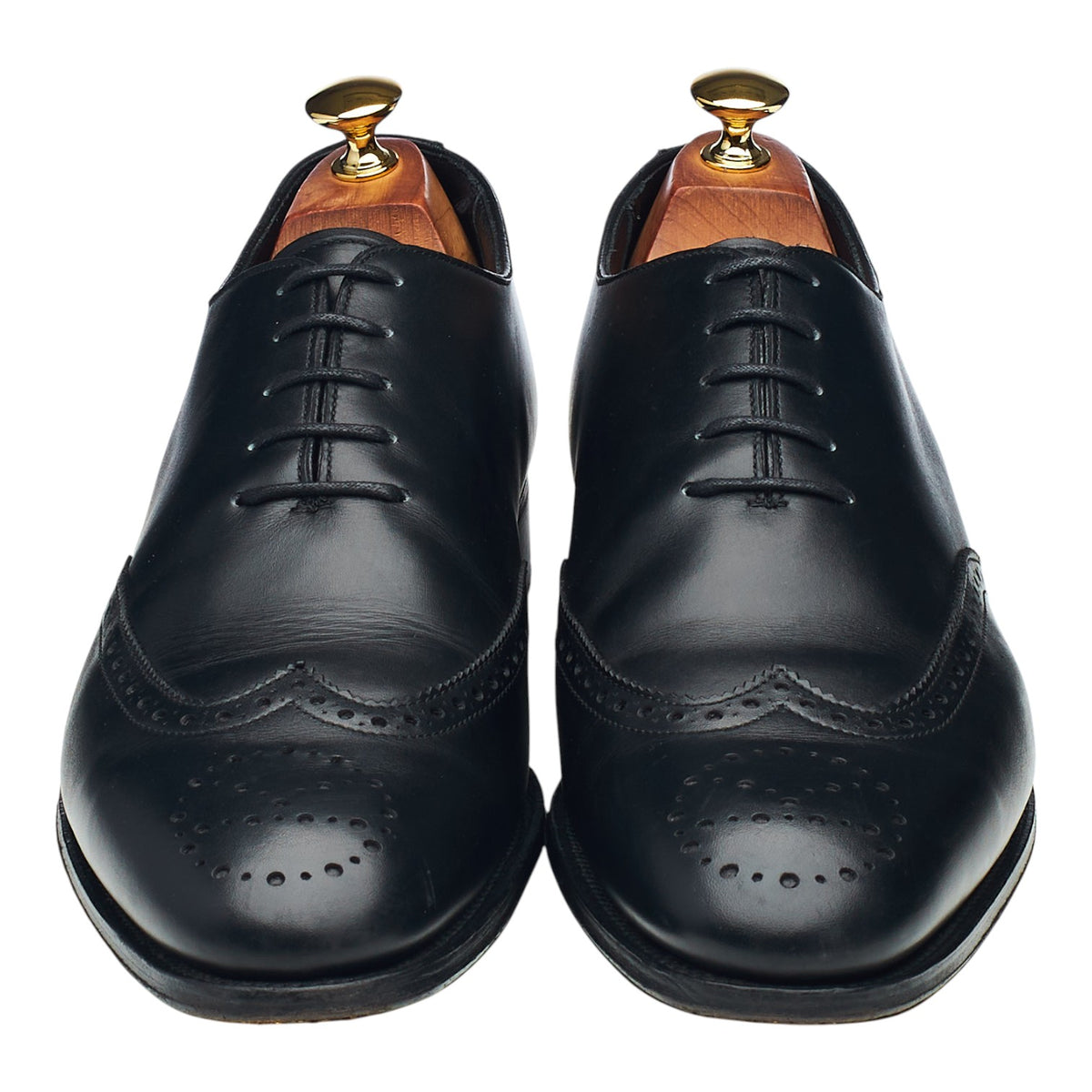 Kingsman 'Harris' Black Leather Oxford UK 10 E