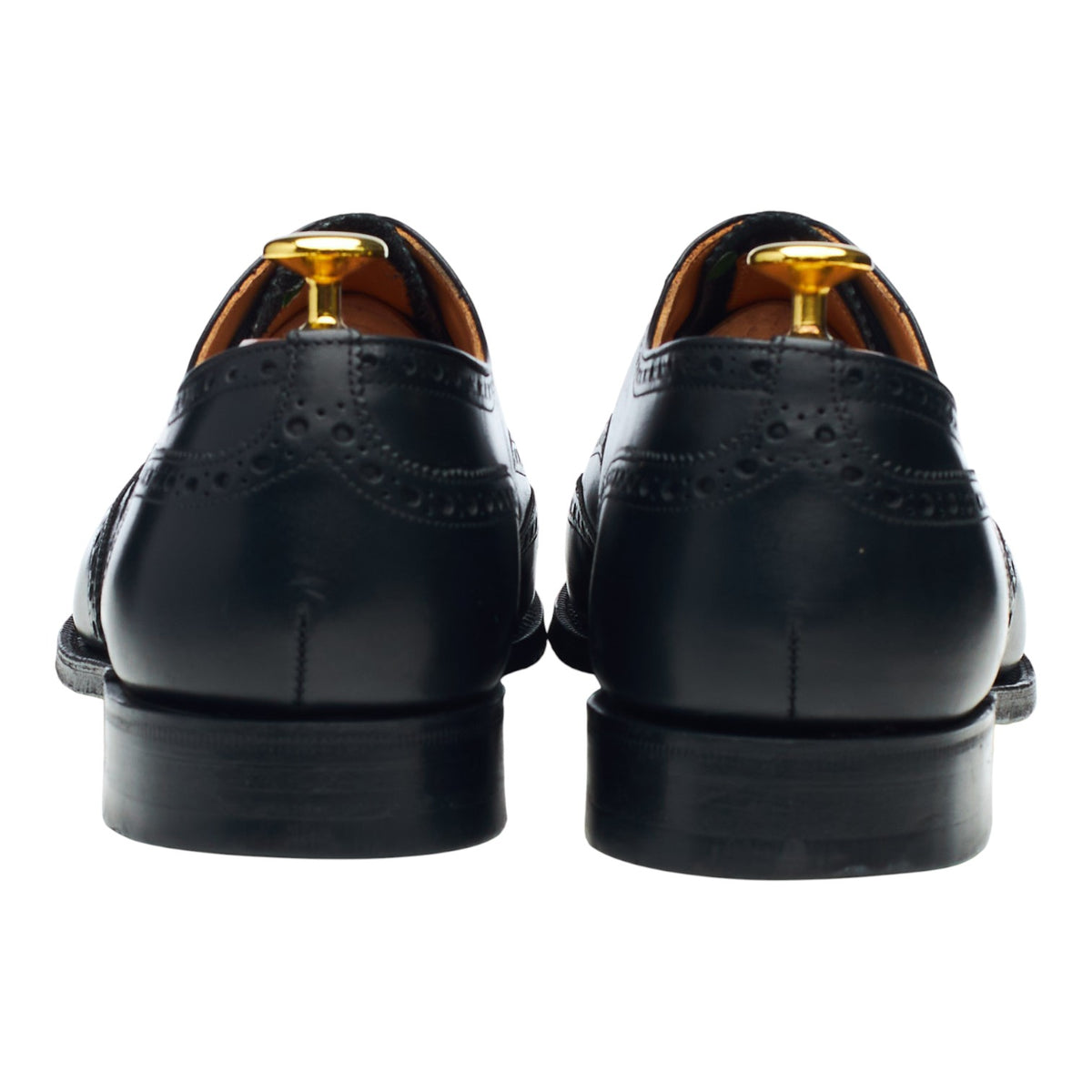 'Nene' Black Leather Oxford Brogues UK 8 G