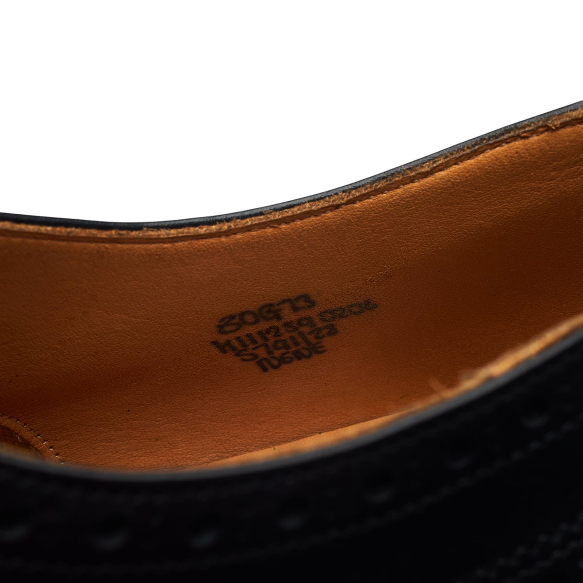 'Nene' Black Leather Oxford Brogues UK 8 G