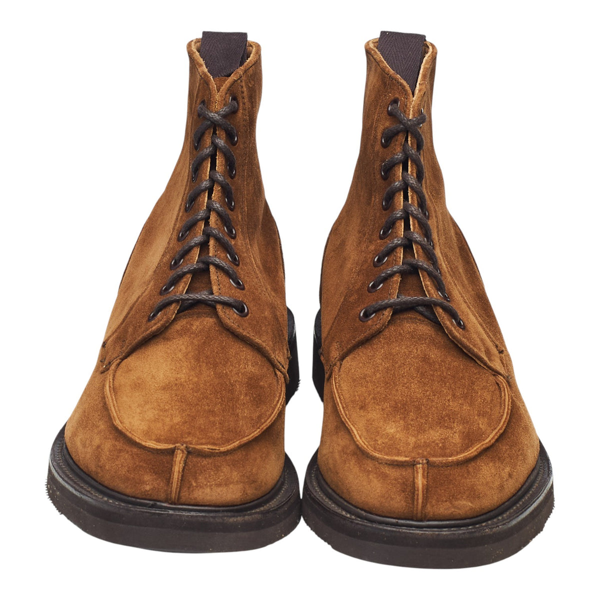 Snuff Brown Suede Split Toe Boots UK 7