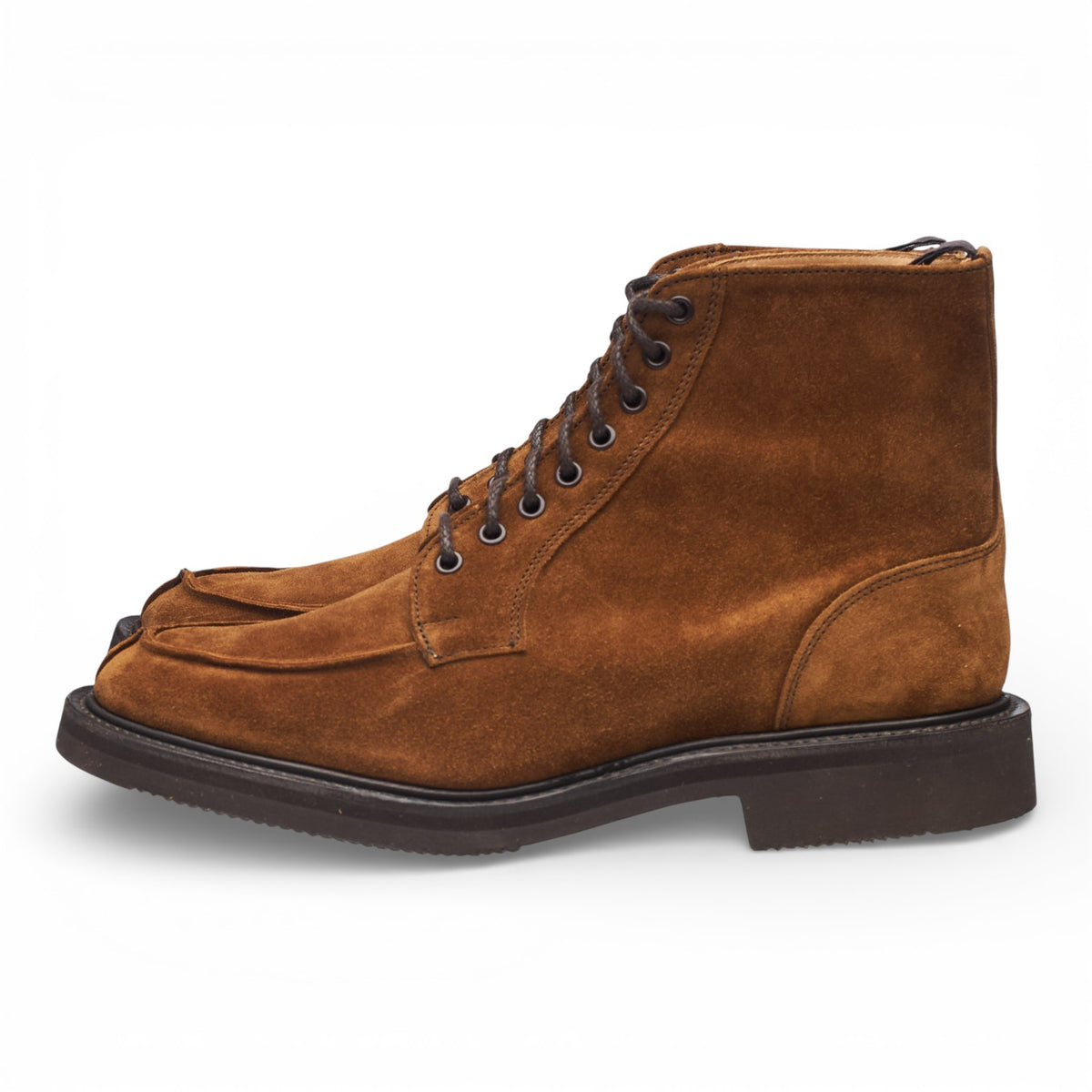 Snuff Brown Suede Split Toe Boots UK 7