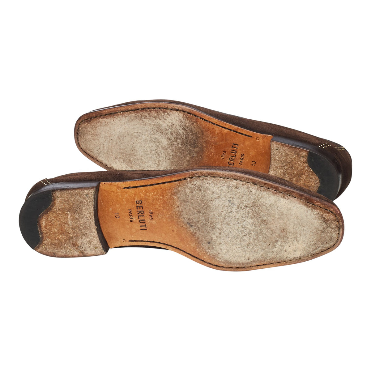 Dark Brown Suede Loafers UK 10