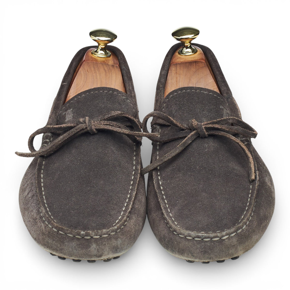 Gommino Grey Suede Driving Loafer UK 6.5