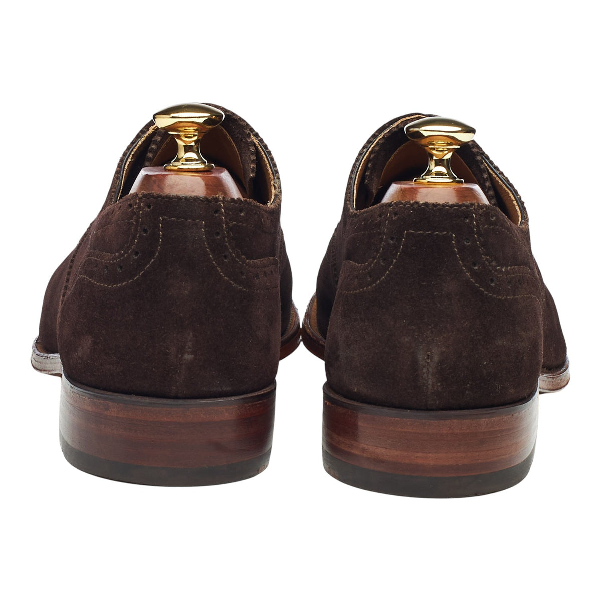 'Tom' Dark Brown Suede Oxford Brogues UK 8 F