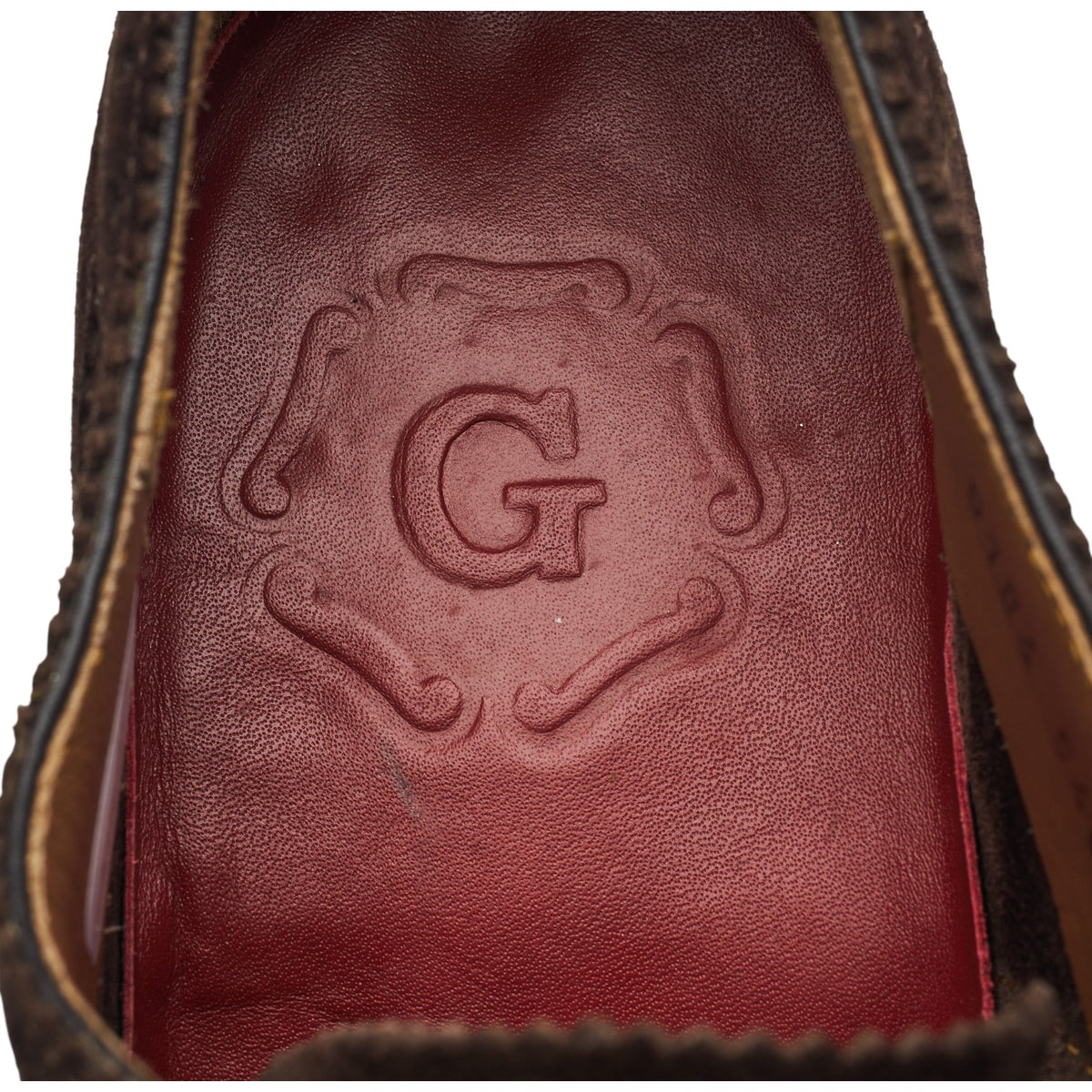 'Tom' Dark Brown Suede Oxford Brogues UK 8 F