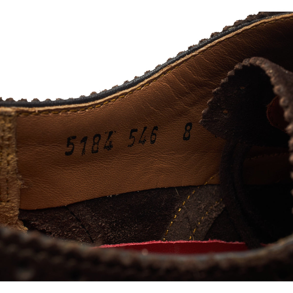 'Tom' Dark Brown Suede Oxford Brogues UK 8 F