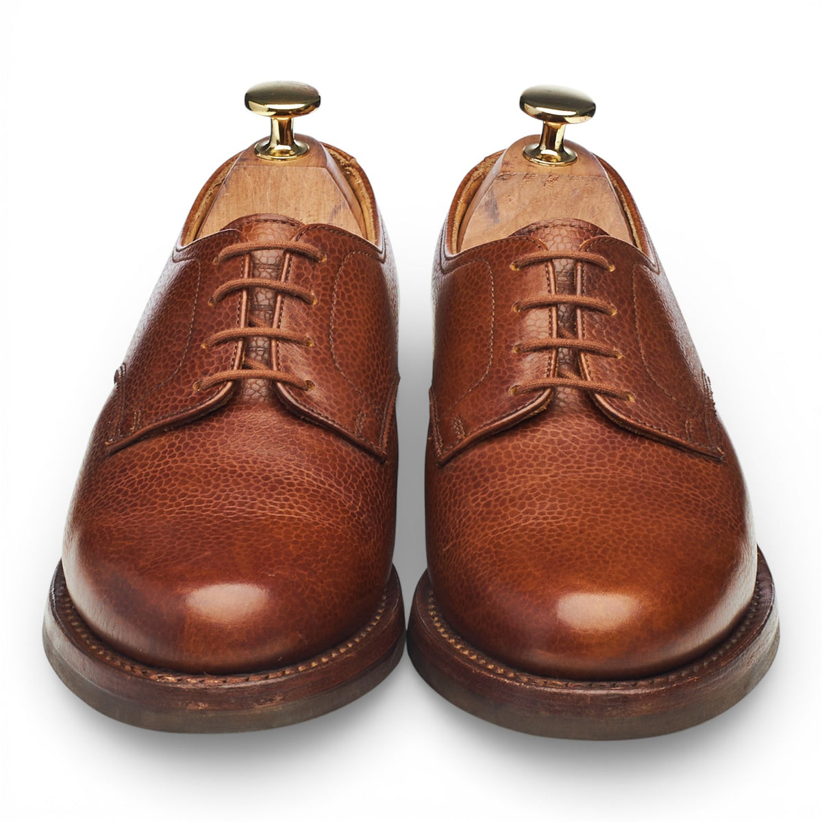 Women's 'Yarmouth' Tan Brown Leather Derby UK 4.5 C