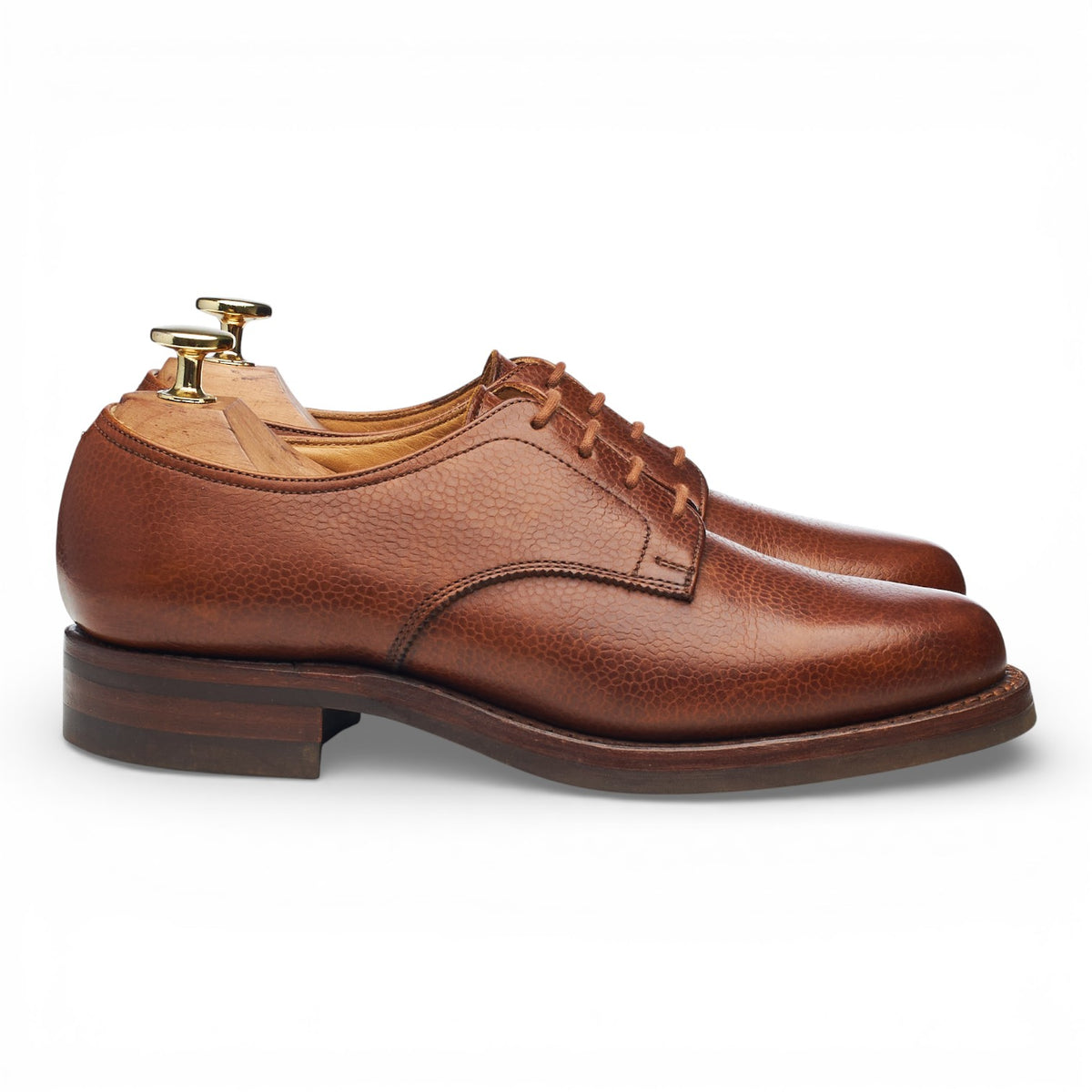 Women's 'Yarmouth' Tan Brown Leather Derby UK 4.5 C