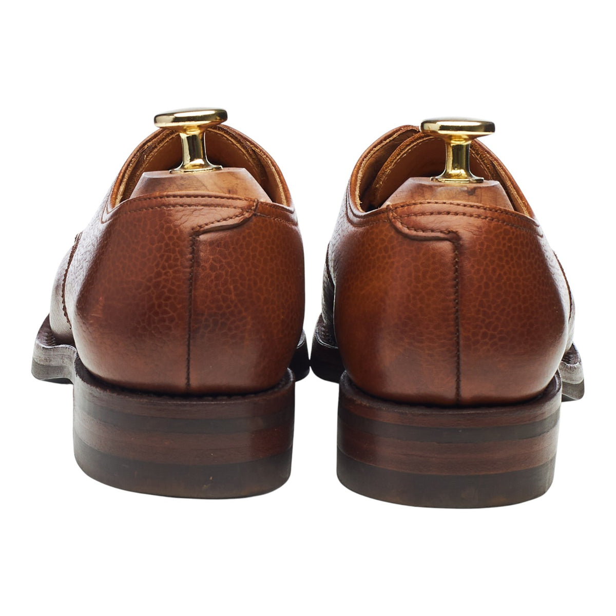 Women's 'Yarmouth' Tan Brown Leather Derby UK 4.5 C