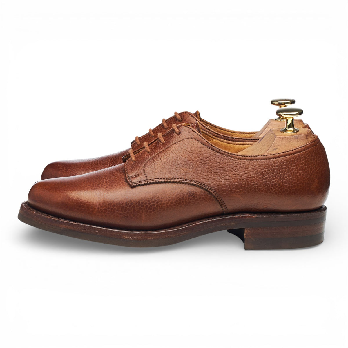 Women's 'Yarmouth' Tan Brown Leather Derby UK 4.5 C