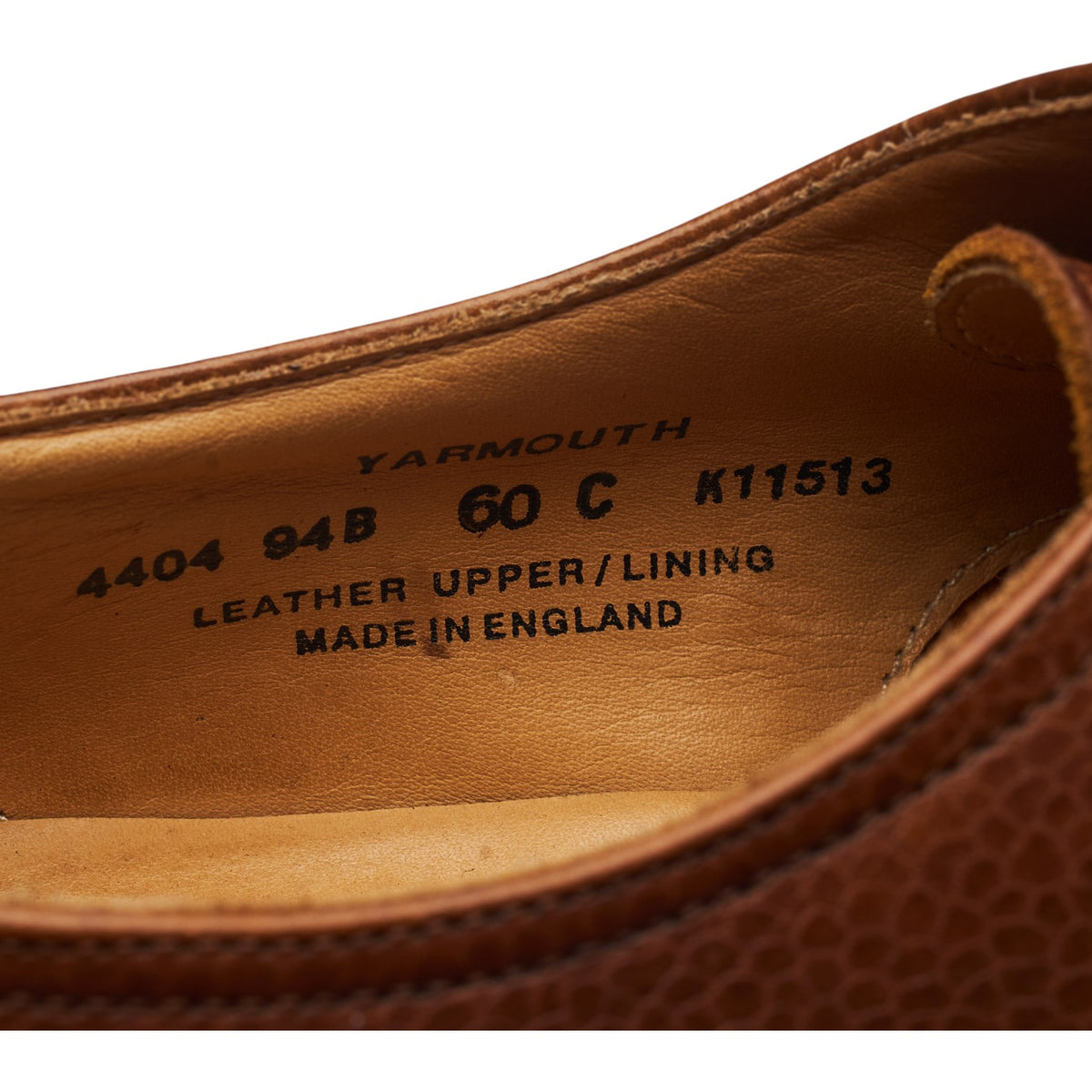 Women's 'Yarmouth' Tan Brown Leather Derby UK 4.5 C