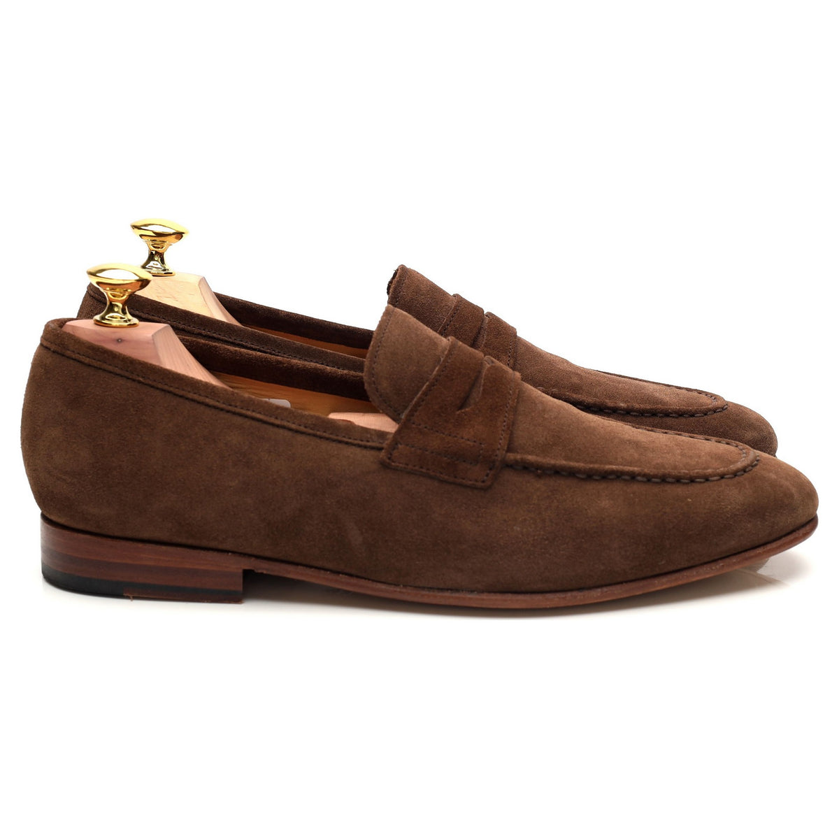 &#39;Ledley&#39; Brown Suede Loafers UK 7 F