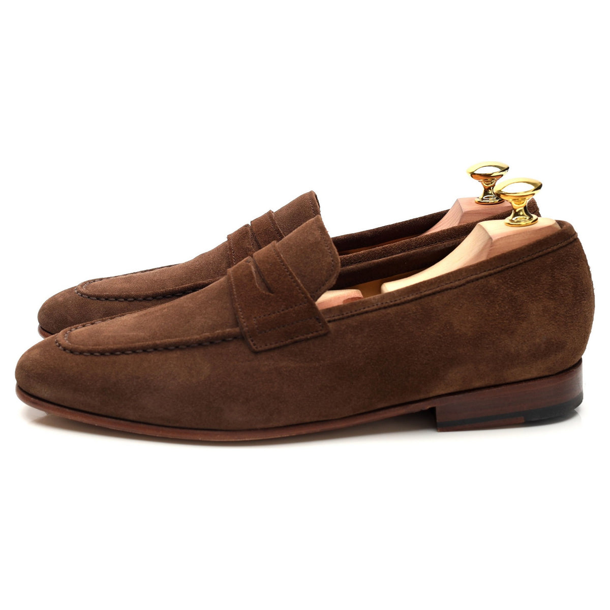 &#39;Ledley&#39; Brown Suede Loafers UK 7 F