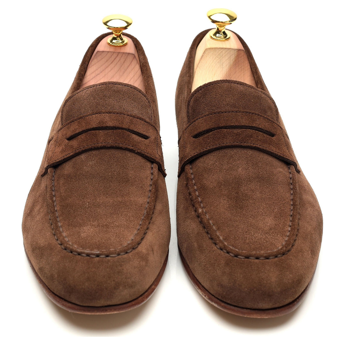 &#39;Ledley&#39; Brown Suede Loafers UK 7 F