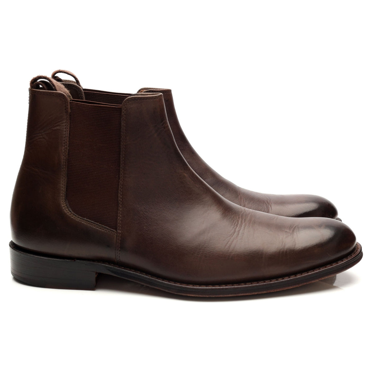 &#39;Declan&#39; Dark Brown Leather Chelsea Boots UK 7 F