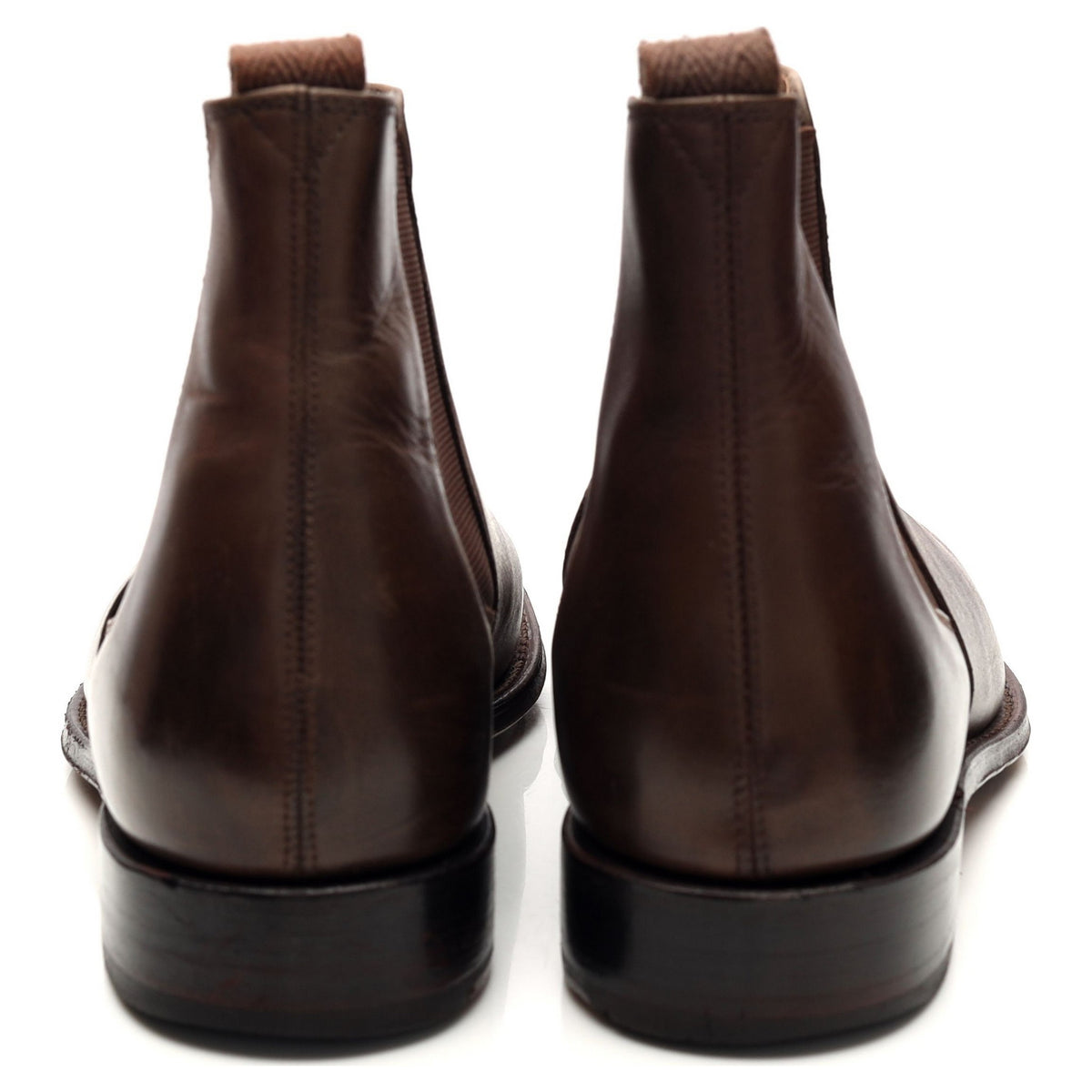 &#39;Declan&#39; Dark Brown Leather Chelsea Boots UK 7 F